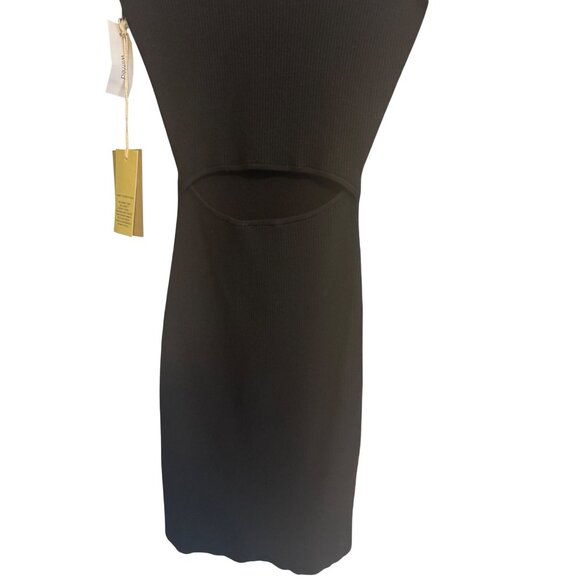 2/$30 NWT Wilfred Free 2XS Black Cut Out Bodycon Ribbed Mini - Picture 7 of 16